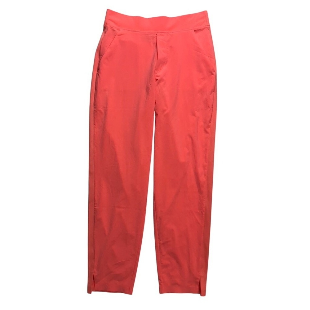 Athleta Brooklyn Ankle Pant‎ Women Size 4 Coral Cheville Straight Leg